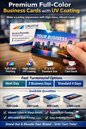 Premium Full-Color Business Cards | Double-Sided UV Coated | Fast Turnaround
